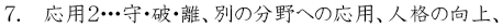 応用２…守・破・離、別の分野への応用、人格の向上、